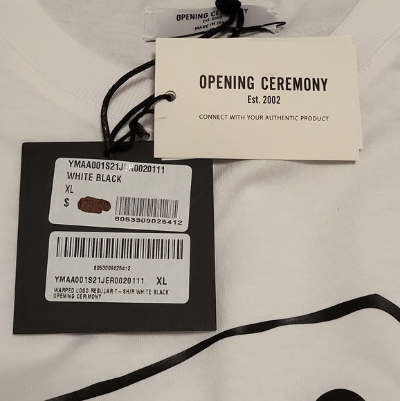 OPENING CEREMONY Logo Print Cotton T-Shirt - Picture 8 of 8